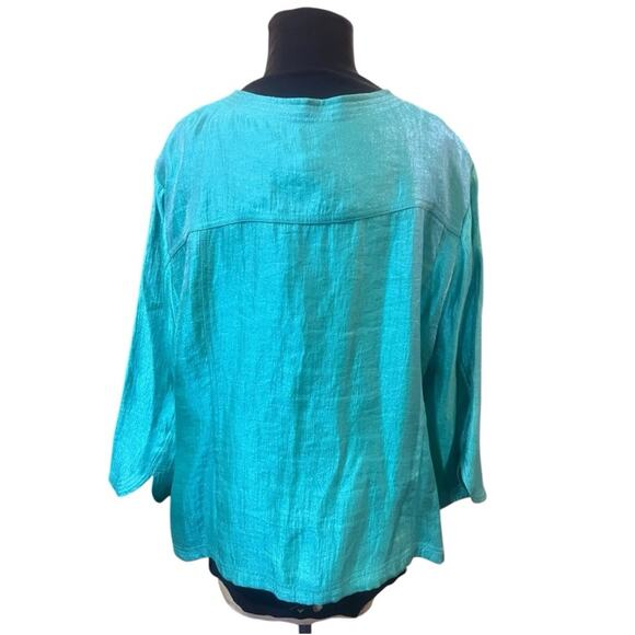 Y2K Iridescent Green Glam Feminine Blazer Jakcet 20W Fairy Easter Lightweight - Picture 5 of 8